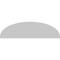 Ekena Millwork Elliptical Smooth Architectural Grade PVC Pediment, 38"W x 10-1/2"H x 2"P PEDPS038X105ELL00 - alternate 4